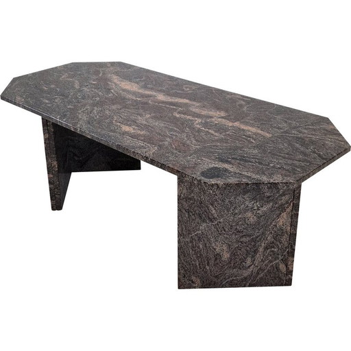 Italian vintage coffee table in granite, 1980s