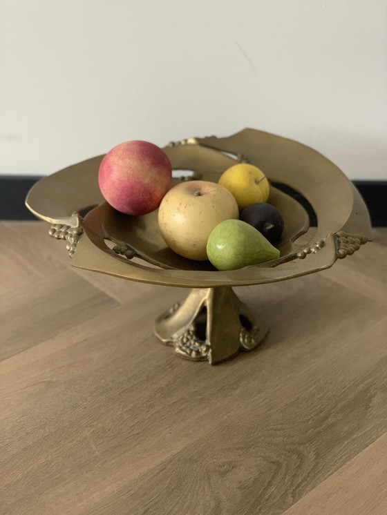 Image 1 of Solid bronze fruit bowl