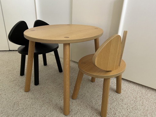 Nofred 2 Chairs & 1 Table For Kids