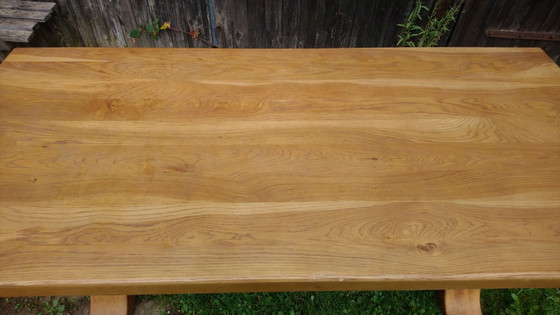 Image 1 of Solid Oak Monastery Table