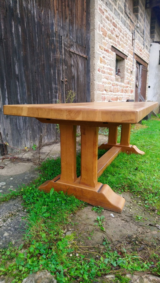 Image 1 of Solid Oak Monastery Table