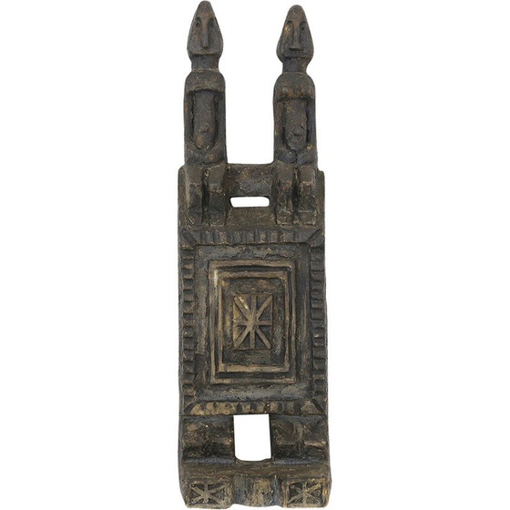 Image 1 of Vintage ceramic sculpture modeled and painted with African inspiration, 1960
