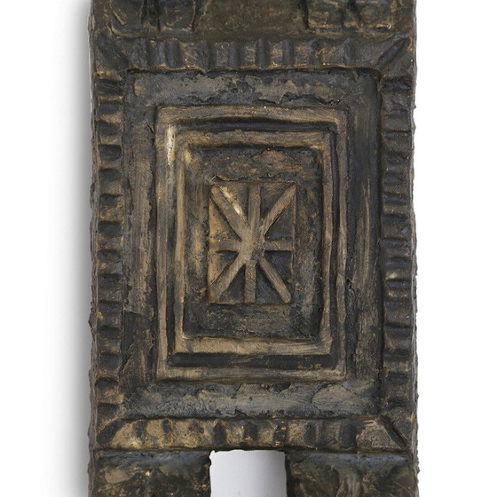 Image 1 of Vintage ceramic sculpture modeled and painted with African inspiration, 1960