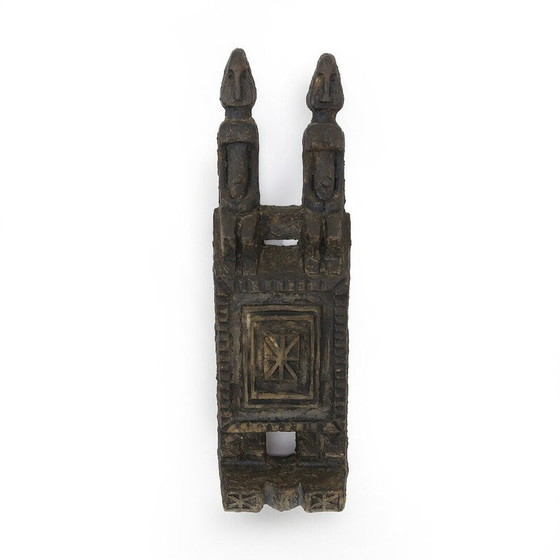 Image 1 of Vintage ceramic sculpture modeled and painted with African inspiration, 1960