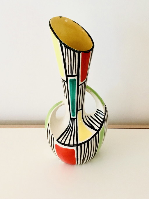 Beautiful Very Rare Vase From French Ceramicist Gabriel Fourmentraux