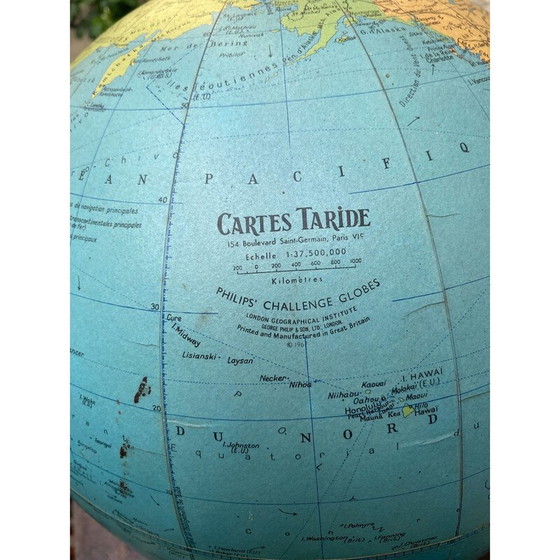 Image 1 of Vintage cardboard globe, 1967