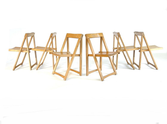 Image 1 of 6X Trieste Folding Chair, Aldo Jacober