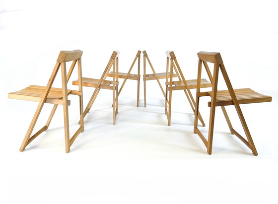 Image 1 of 6X Trieste Folding Chair, Aldo Jacober