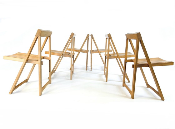 Image 1 of 6X Trieste Folding Chair, Aldo Jacober