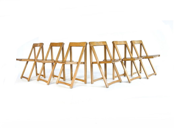 Image 1 of 6X Trieste Folding Chair, Aldo Jacober