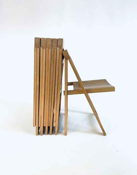 Image 1 of 6X Trieste Folding Chair, Aldo Jacober