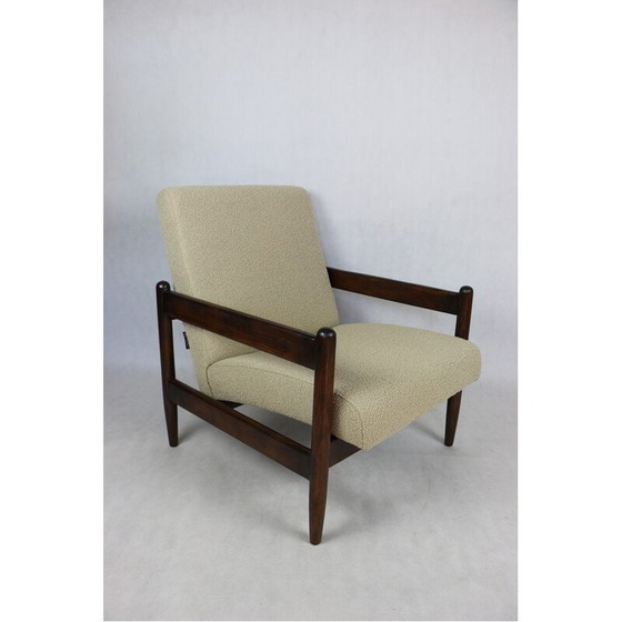 Image 1 of Vintage armchair in beige bouclé