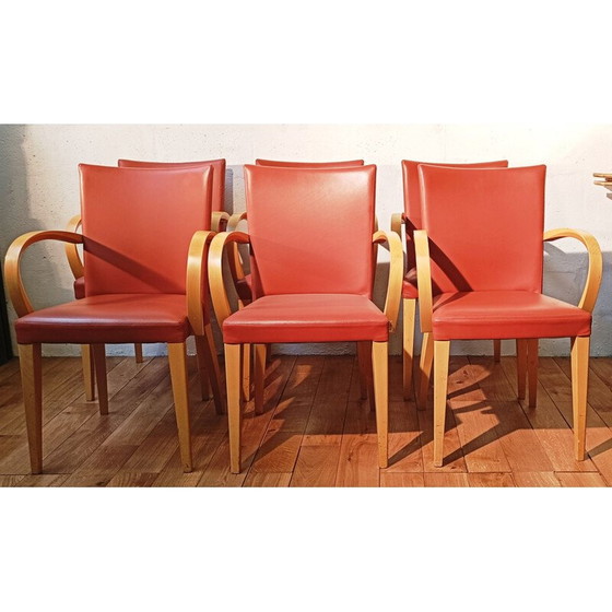 Image 1 of Vintage Potocco chair in imitation leather, Italy