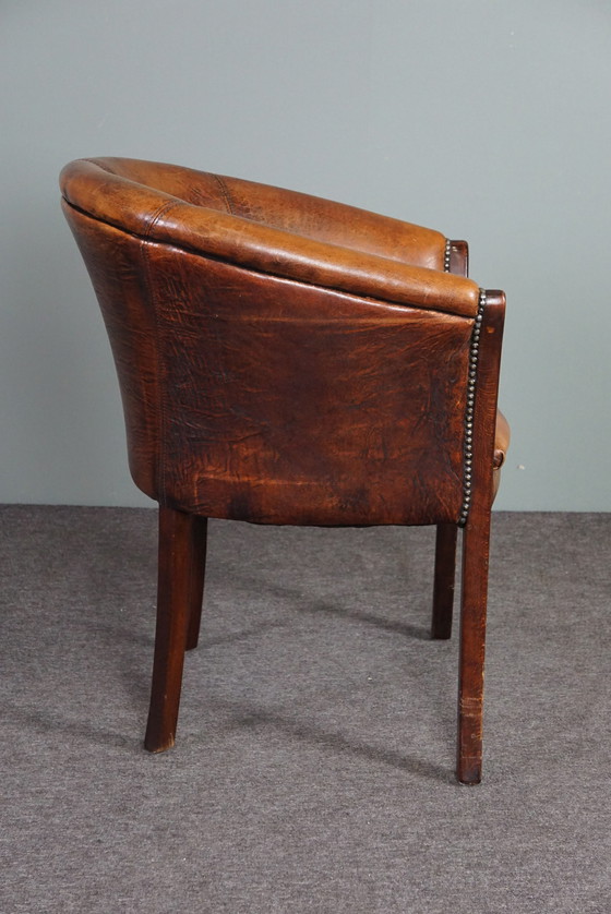 Image 1 of Sheep leather tub chair