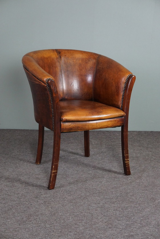 Image 1 of Sheep leather tub chair