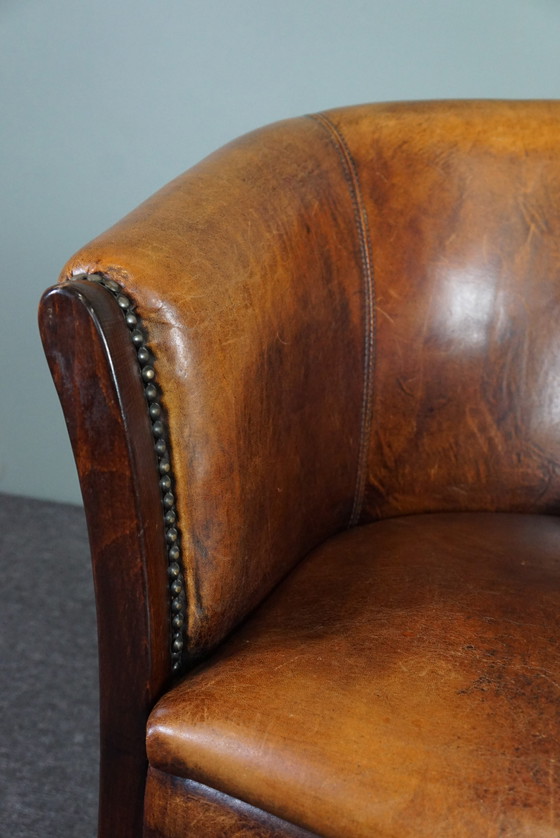 Image 1 of Sheep leather tub chair