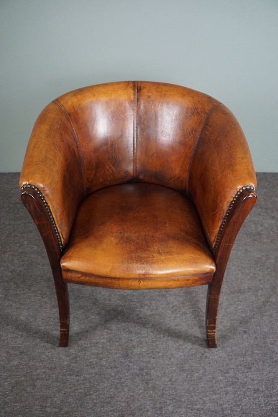 Image 1 of Sheep leather tub chair