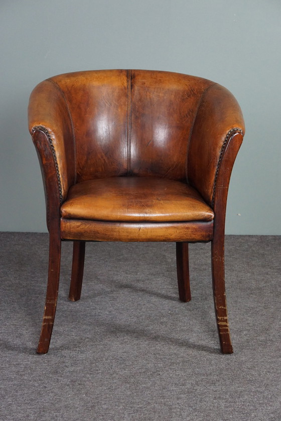 Image 1 of Sheep leather tub chair