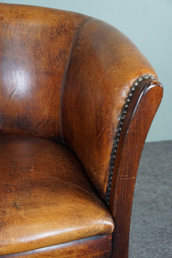 Image 1 of Sheep leather tub chair