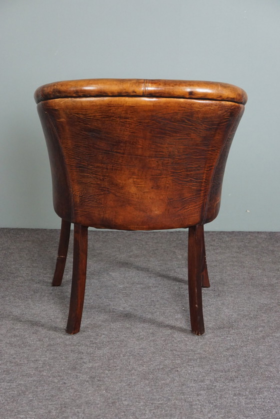 Image 1 of Sheep leather tub chair