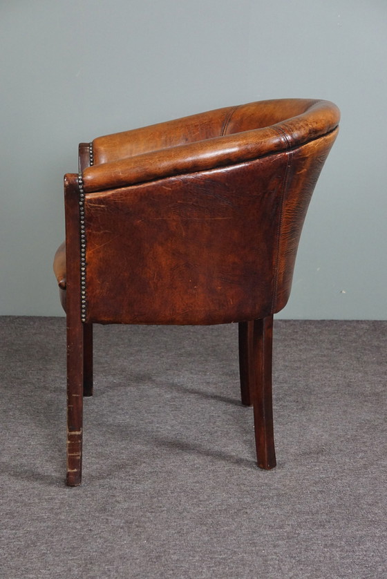 Image 1 of Sheep leather tub chair