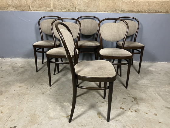 Image 1 of 6x Thonet 215 chairs bentwood