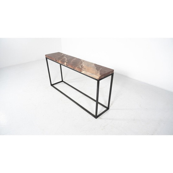 Image 1 of Vintage marble and iron console