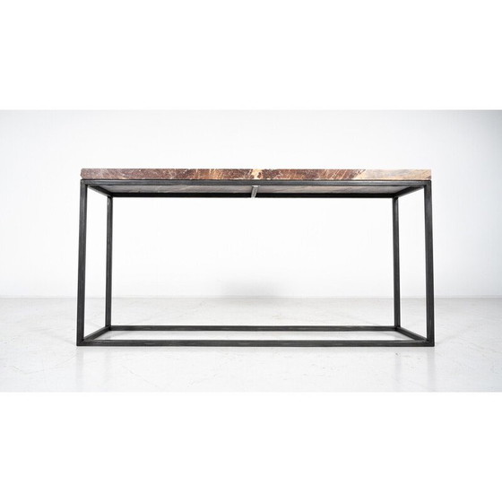 Image 1 of Vintage marble and iron console