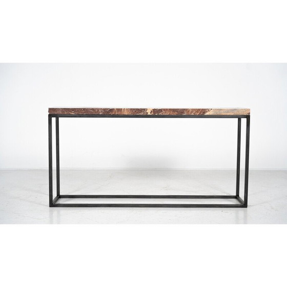 Image 1 of Vintage marble and iron console
