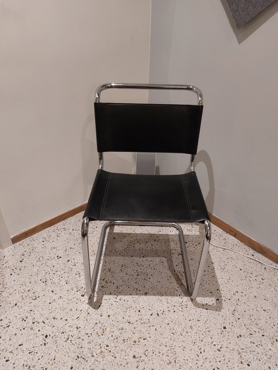 Image 1 of 5x vintage tubular frame chairs