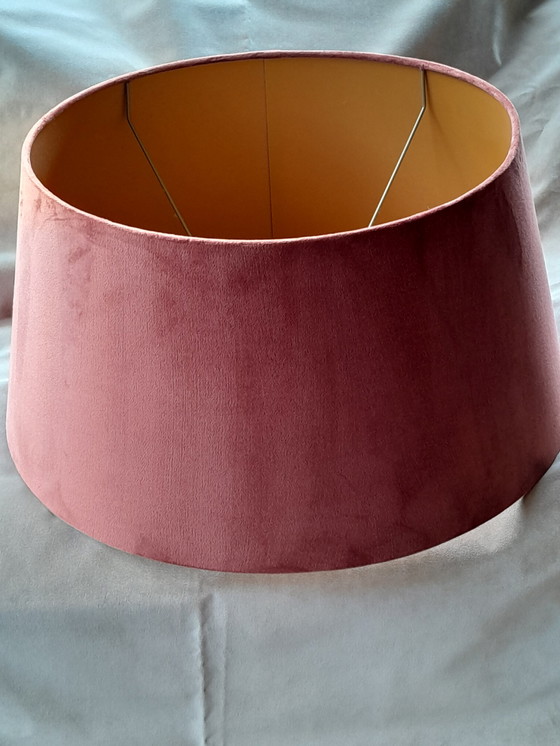 Image 1 of Lampshade velvet rust brown