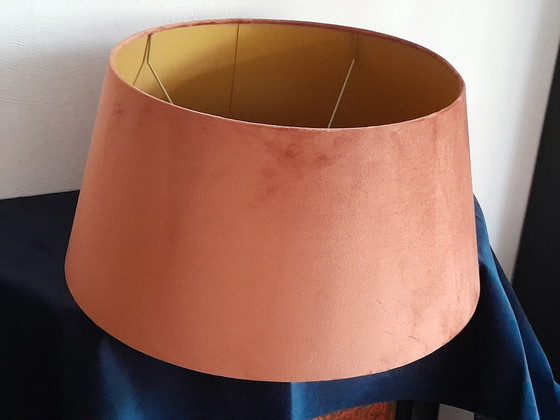 Image 1 of Lampshade velvet rust brown