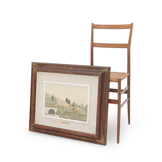Image 1 of Vintage watercolor painting “Liguria” by Giacomo Maganzini, 1970s