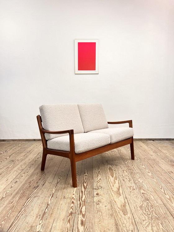 Image 1 of Scandinavian Mid-Century Two-Seat Sofa, Senator Series, Teak Couch by Ole Wanscher