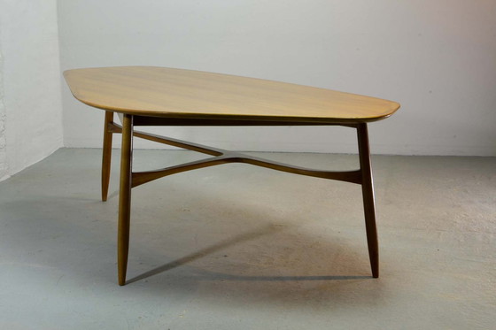 Image 1 of Svante Skogh Free Form Shaped Lacquered Kidney Coffee Table, Sweden, 1960s. Ref. CT025