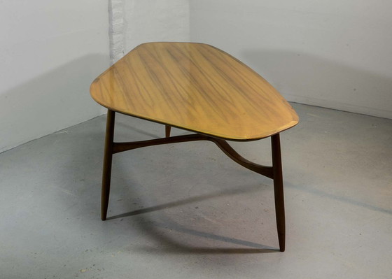 Image 1 of Svante Skogh Free Form Shaped Lacquered Kidney Coffee Table, Sweden, 1960s. Ref. CT025