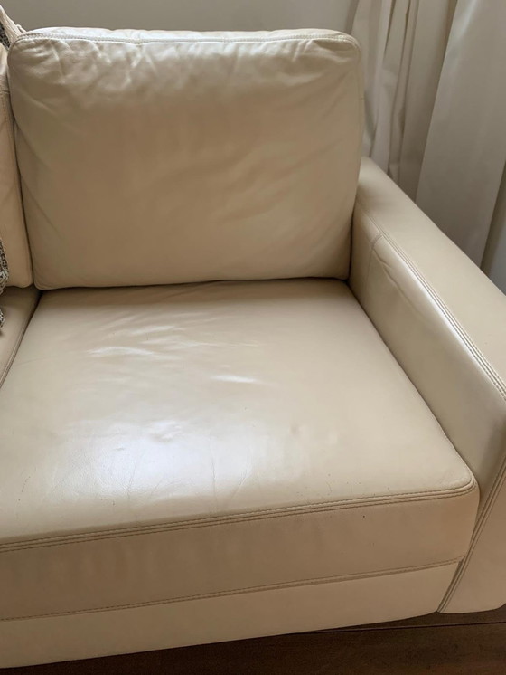 Image 1 of Cor Conseta Leather Two-Seater Sofa