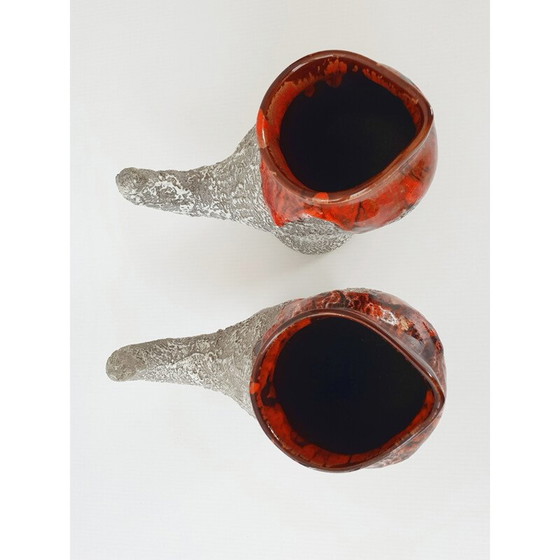 Image 1 of Pair of vintage zoomorphic pitchers, 1960s