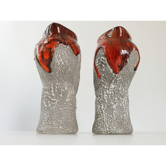 Image 1 of Pair of vintage zoomorphic pitchers, 1960s