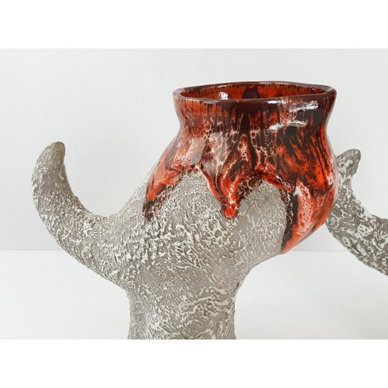 Image 1 of Pair of vintage zoomorphic pitchers, 1960s