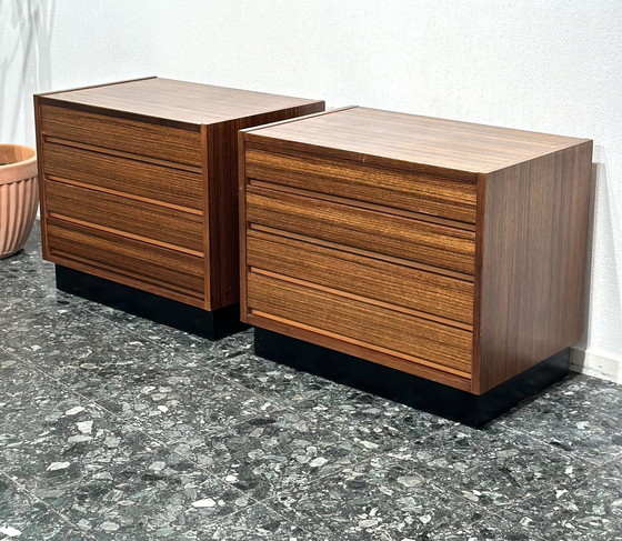 Image 1 of 2x Vintage Minimalist Drawer Cabinets