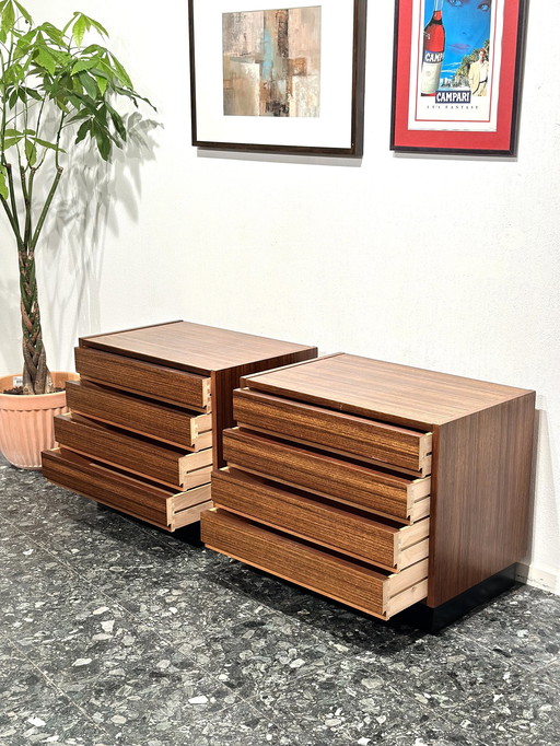 2x Vintage Minimalist Drawer Cabinets