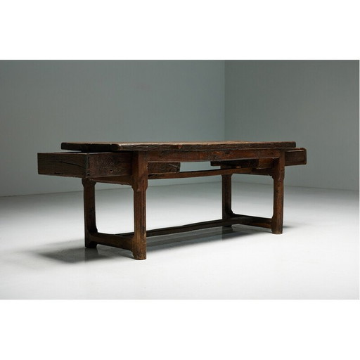 Vintage wooden desk, France