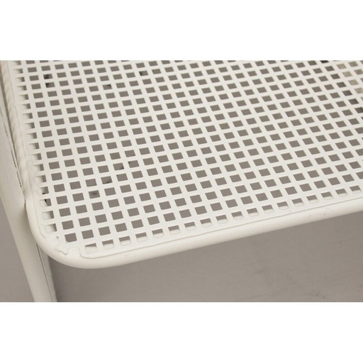 Pair of vintage perforated metal armchairs by Talin Vincenza, 1982