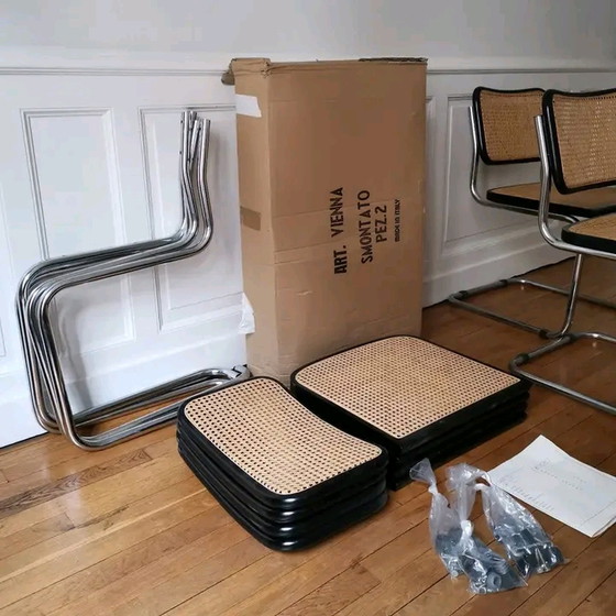 Image 1 of 6x Chaises Vintage De Marcel Breuer Modèle B32