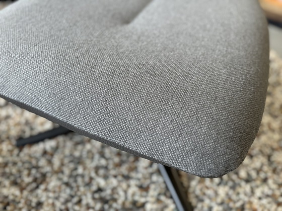 Image 1 of Leolux Caruzzo Fine Footstool leather fabric gray