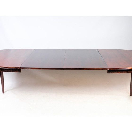 Image 1 of Vintage rosewood oval table by Arne Vodder, 1960s