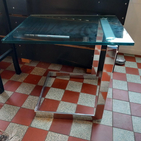 Image 1 of Vintage Design Gebra Glass Side Table.