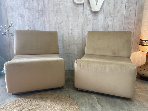 Image 1 of Pair Of 70's Armchairs