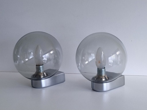 2x Hoffmeister Leuchten wall lamps